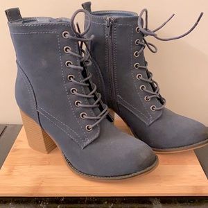 JustFab Navy Booties
